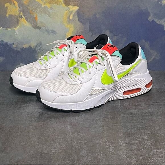 Nike Air Max Excee Women's White/Volt-Black- Crimson Sneakers Size 9 - Picture 2 of 16
